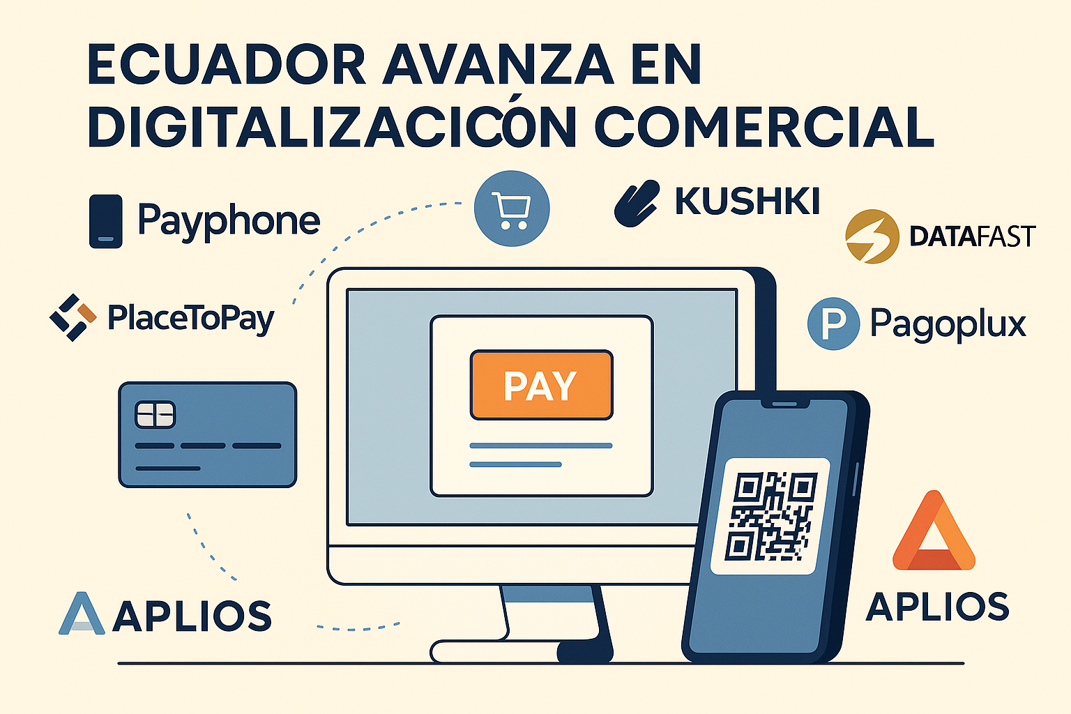 Ecuador avanza en digitalización comercial: pasarelas de pago crecen y APLIOS lidera integraciones tecnológicas